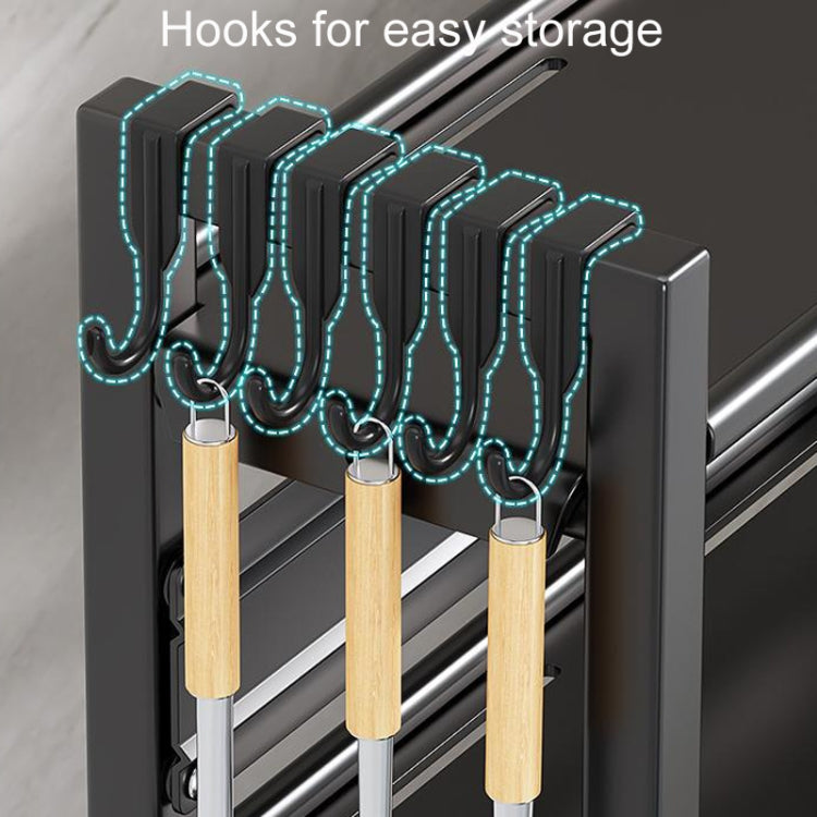Three-Layer 30cm Kitchen Multifunctional Shelf Household Countertop Spice Storage Racks