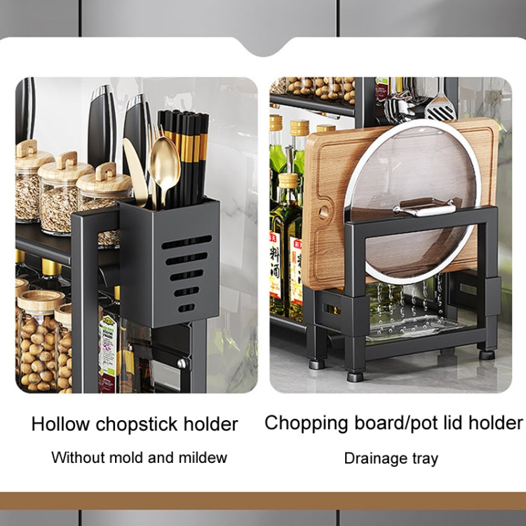 Three-Layer 40cm Kitchen Multifunctional Shelf Household Countertop Spice Storage Racks