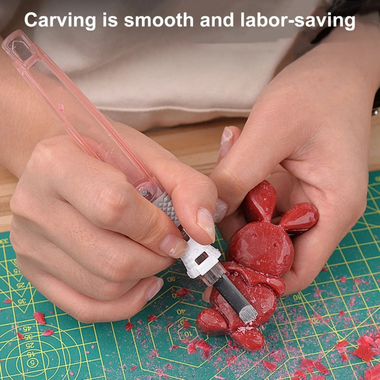 MYTEC 4 In 1 Carpenter Seal Carving Tools Alloy Bit Plastic Handle Carving Knife