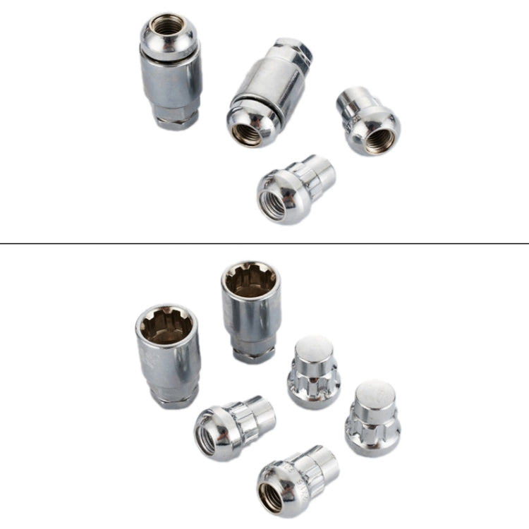 M12x1.5mm - 4+20226 Car Tire Nut Anti-theft Lock