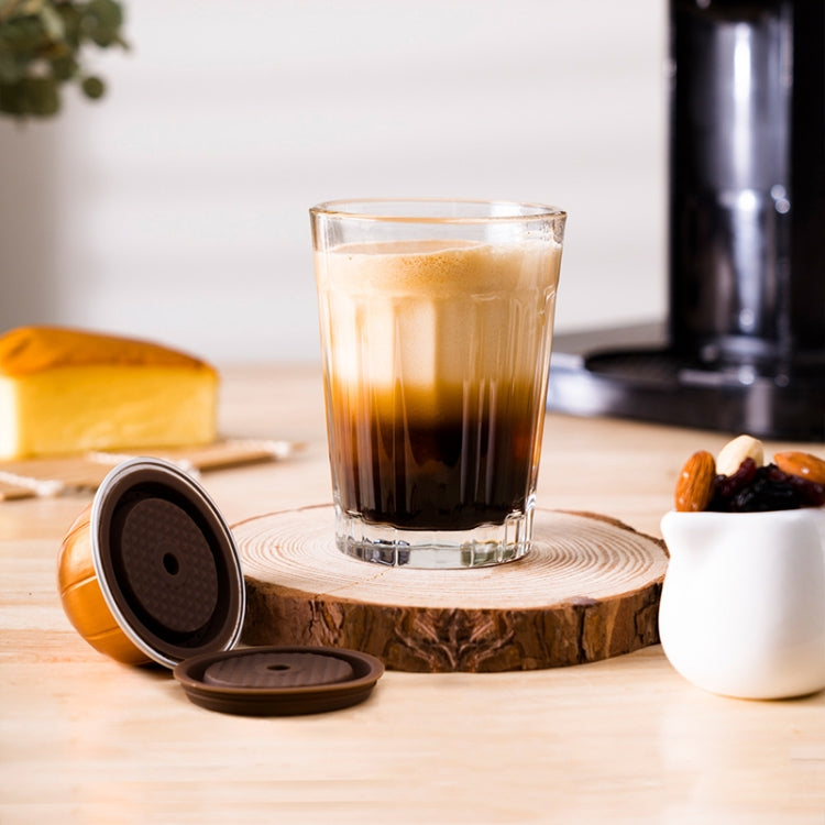 Compatible With Vertuoline Reusable Coffee Capsule Shell Silicone Cap - Coffee