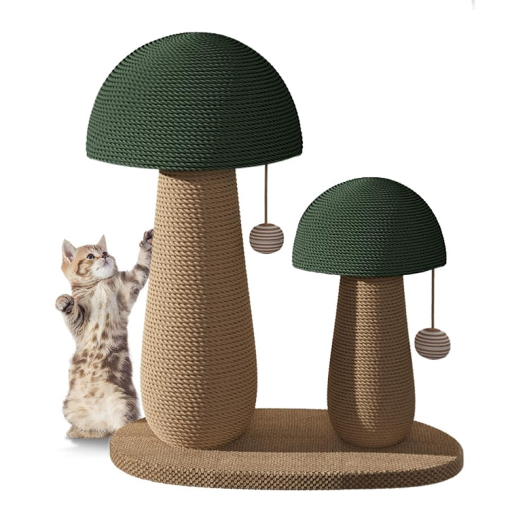 Vertical Sisal Cat Scratching Post Wear-Resistant Cat Interactive Toy, Style: Small Mushroom