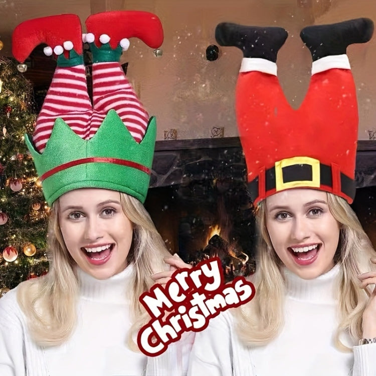 Christmas Ball Dress-Up Pants Leg Shape Hat Party Decoration Supplies