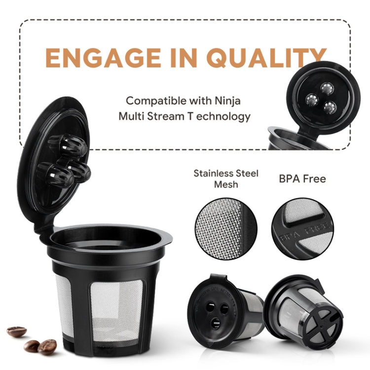 For Ninja Dual Brew Coffee Machines Three Holes Coffee Capsule Filter, Model: UA2227