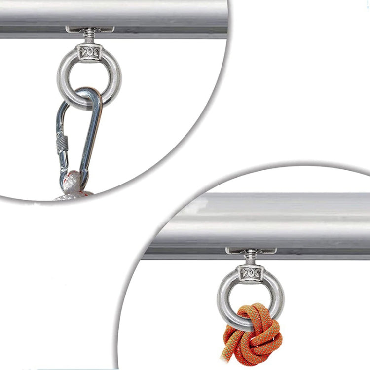 RV Sunshade 304 Stainless Steel Slide Rail Ring, Specifications: 2pcs M4 Ring + Cylinder