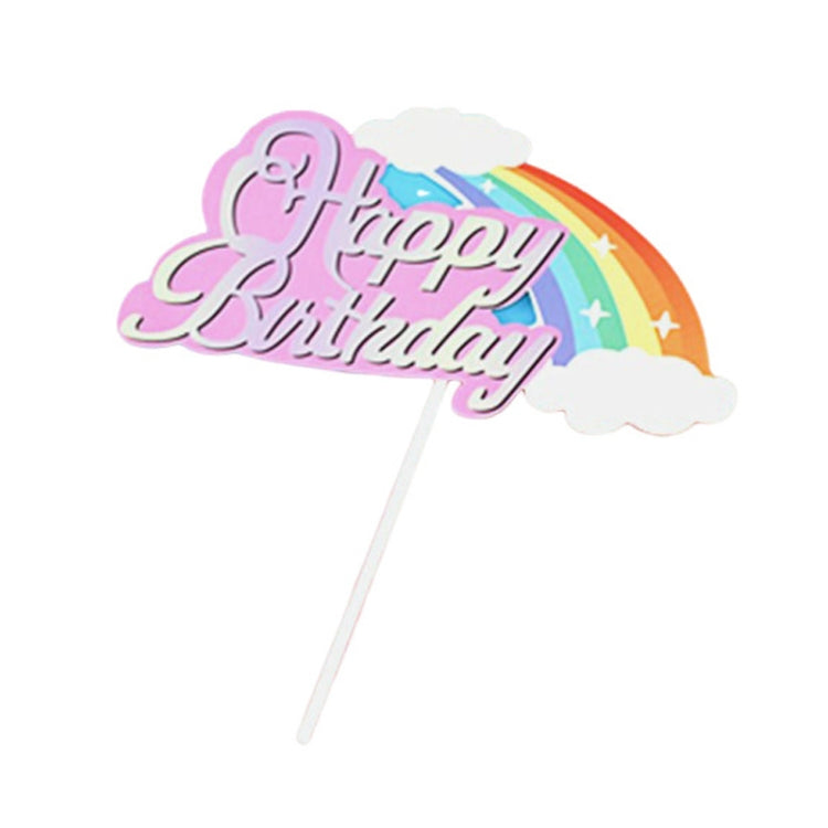 20pcs Birthday Party Cake Toppers Baking Cake Ornament Flags Dessert Decoration, Style: Balloon 1
