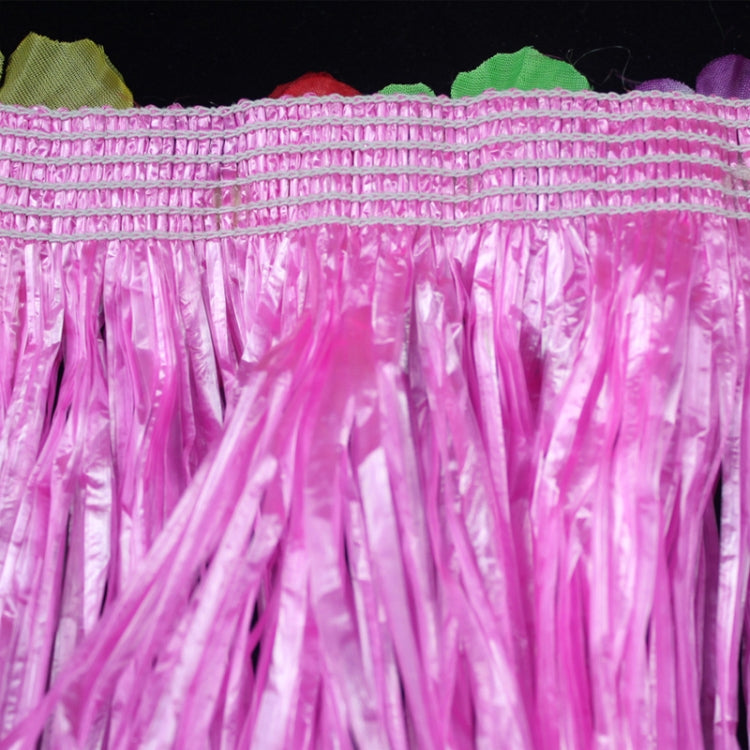 30cm Halloween Hula Show Costume Hawaii Party Decoration, Color: Grass Skirt Red