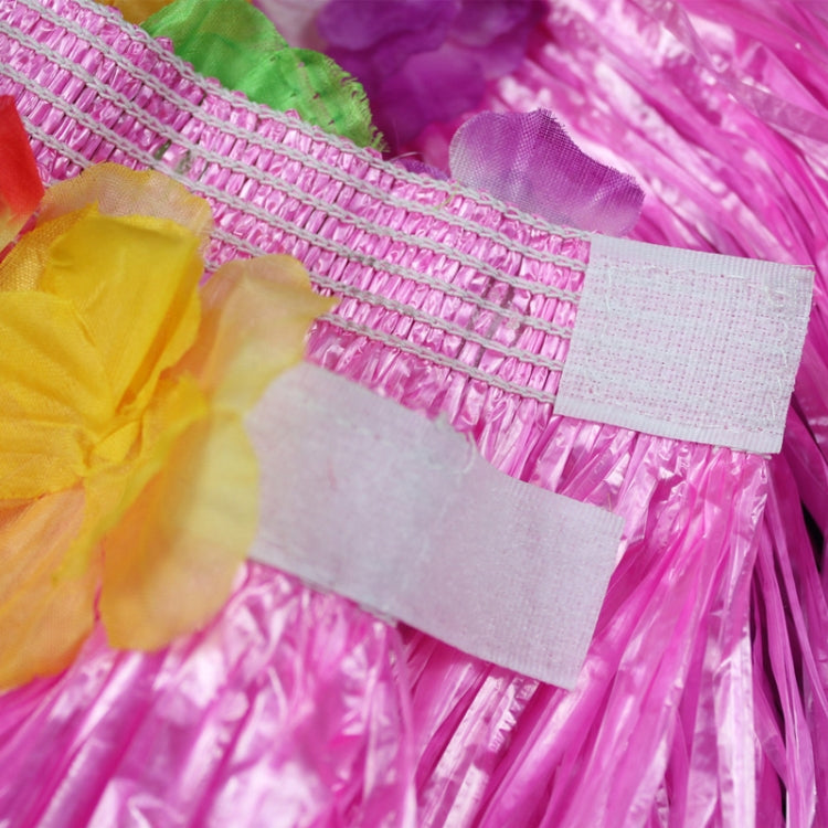 30cm Halloween Hula Show Costume Hawaii Party Decoration, Color: Grass Skirt Pink
