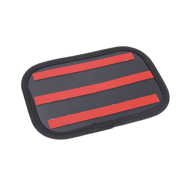 Microfiber Leather Car Mobile Phone Sticky Storage Net Bag, Color: H005 Black Small