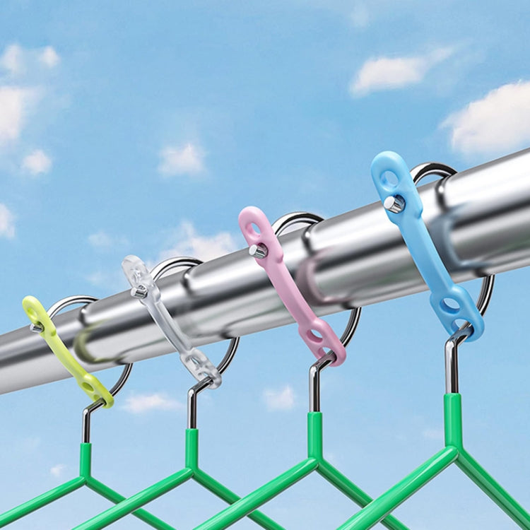 100pcs Clothes Drying Rack Windproof Hook Anti-slip Fixed Hook Buckle Silicone Strip - Colorful