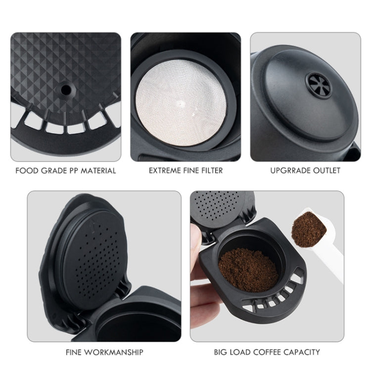 Compatible With Dolce Gusto ICafilas Reusable Coffee Capsule Converter Tray - Black