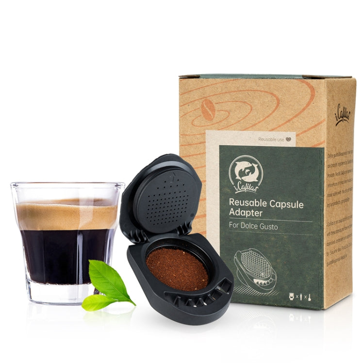 Compatible With Dolce Gusto ICafilas Reusable Coffee Capsule Converter Tray - Black