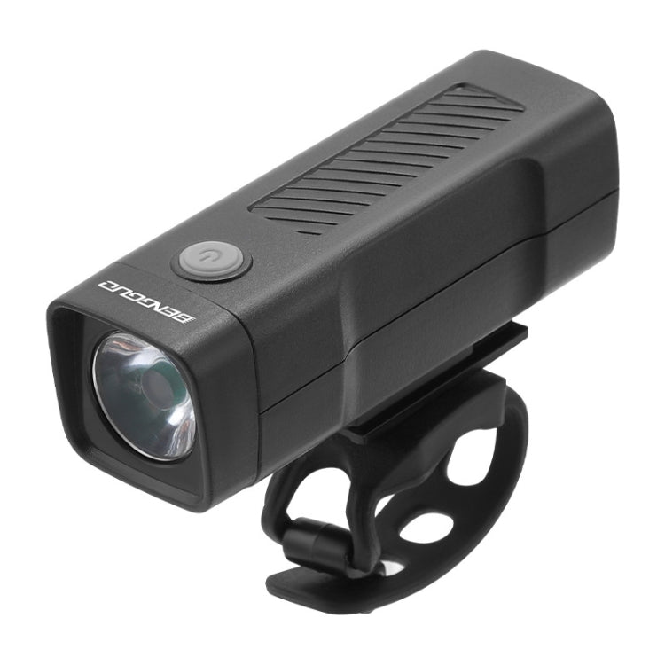 BENGGUO Bicycle Front Light Rechargeable Flashlight 3 Lighting Modes - Black