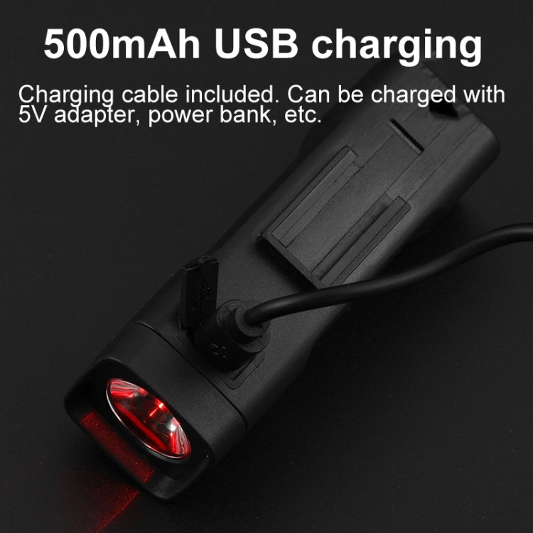 BENGGUO Bicycle Front Light Rechargeable Flashlight 3 Lighting Modes - Black