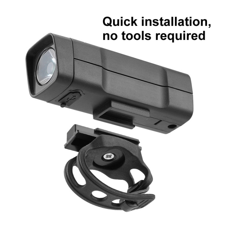 BENGGUO Bicycle Front Light Rechargeable Flashlight 3 Lighting Modes - Black