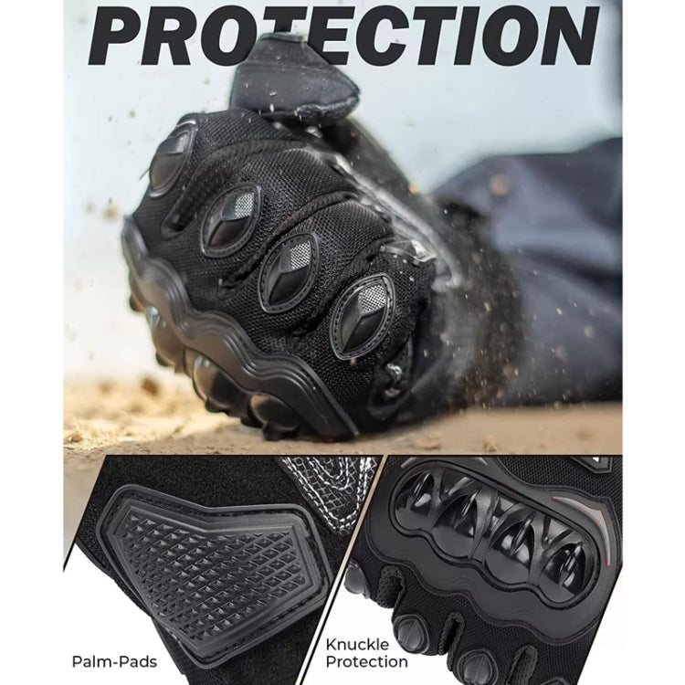 Motorcycle Outdoor Riding Non-slip Touch Screen Sun Protection Gloves, Size: XL - Black
