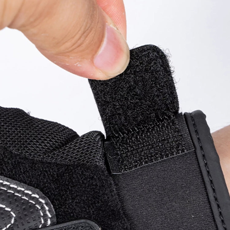 Motorcycle Outdoor Riding Non-slip Touch Screen Sun Protection Gloves, Size: XXL - Black
