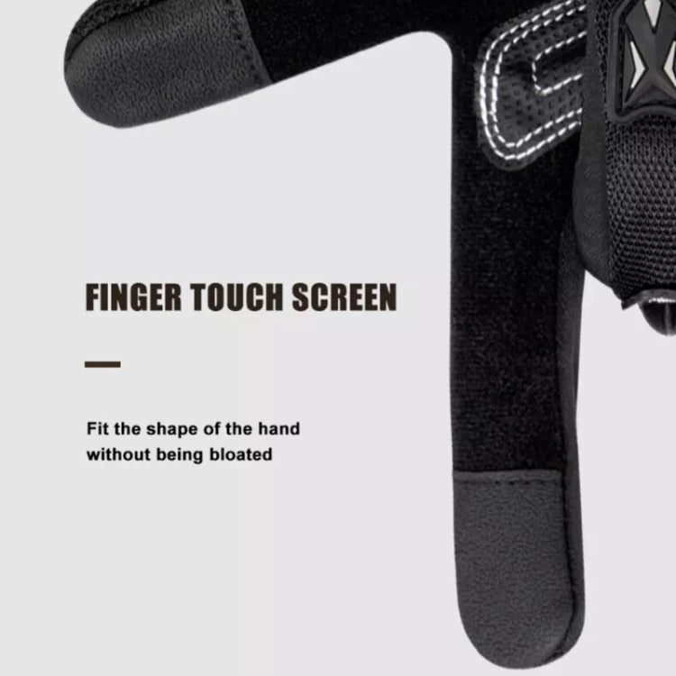 Motorcycle Outdoor Riding Non-slip Touch Screen Sun Protection Gloves, Size: L - Black
