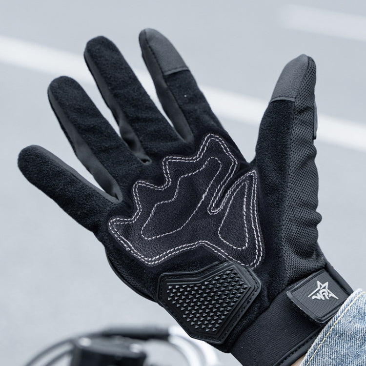 Motorcycle Outdoor Riding Non-slip Touch Screen Sun Protection Gloves, Size: XXL - Black