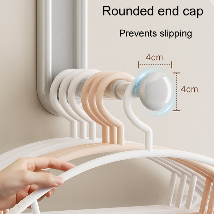 Retractable Clothes Rack Organizer Multifunctional Household Hole-Free Balcony Storage Shelf