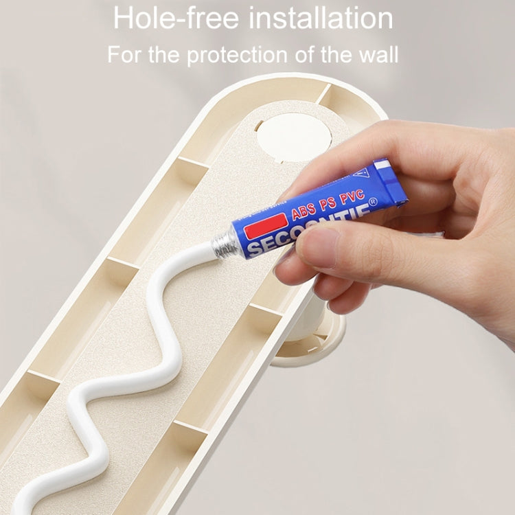 Retractable Clothes Rack Organizer Multifunctional Household Hole-Free Balcony Storage Shelf