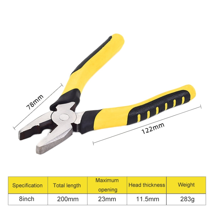 8 inch Vise Wire Pliers Industrial Grade Labor-saving Household Electrician Stripping Pliers