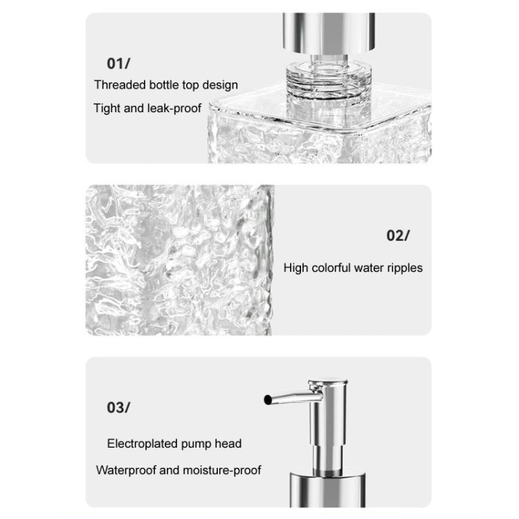 300ml Household Traveling Dispenser Shampoo Body Wash Lathering Bottles, Style: Transparent Gray Round