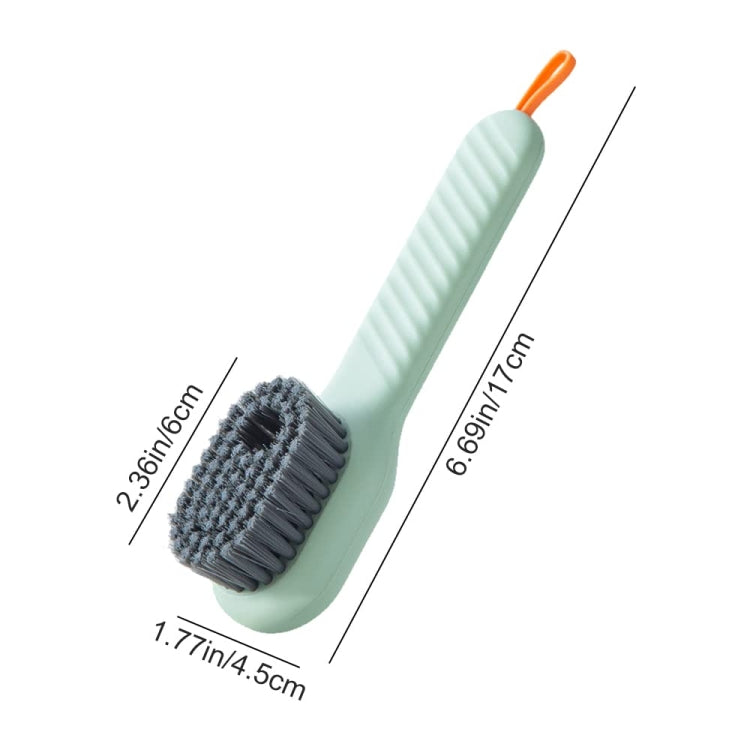 5pcs /Pack Multifunctional Press-Type Liquid-Filled Nano Soft Bristle Shoe Brush