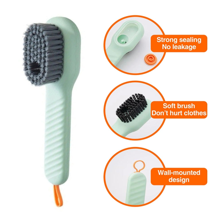 5pcs /Pack Multifunctional Press-Type Liquid-Filled Nano Soft Bristle Shoe Brush