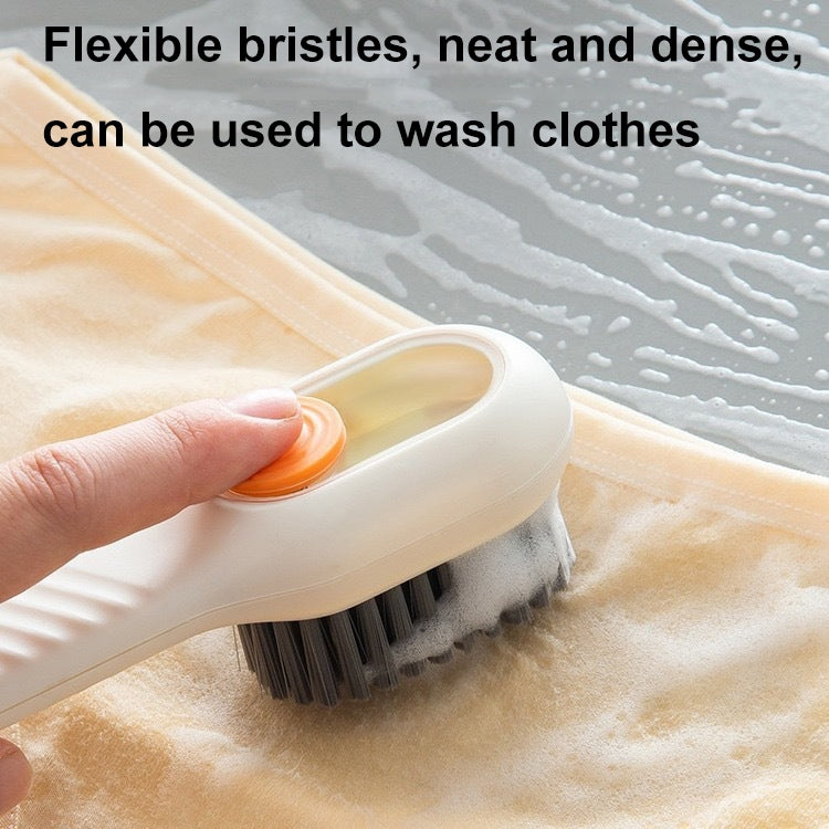 5pcs /Pack Multifunctional Press-Type Liquid-Filled Nano Soft Bristle Shoe Brush