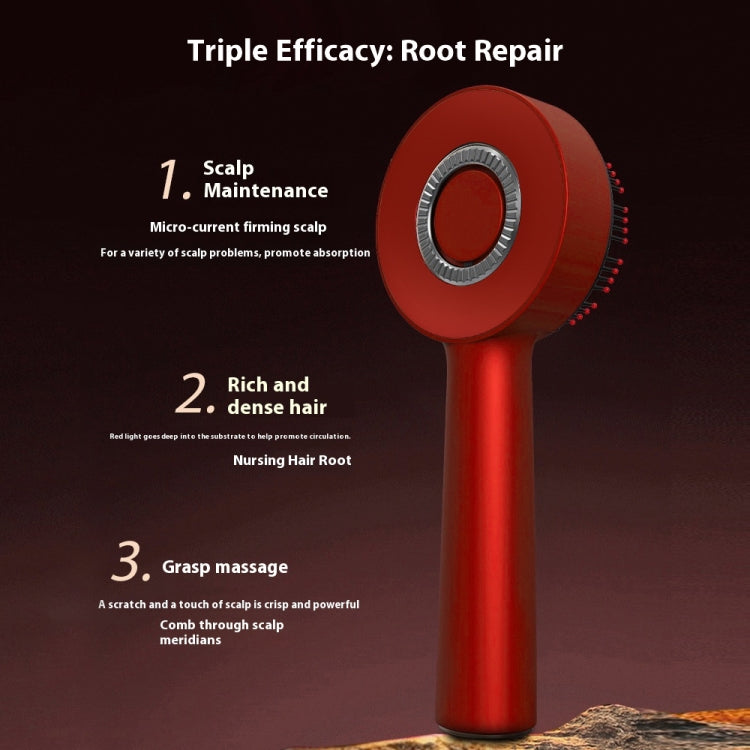 630nm Red Light Massage Comb Scalp Care Liquid Guide Hair Growth Instrument