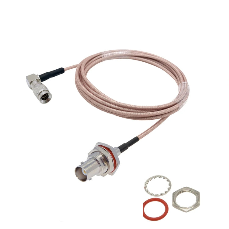 20cm CC4 Male Elbow To BNC Through Wall Waterproof Female Connector Cable RG179 Coaxial RF Wire