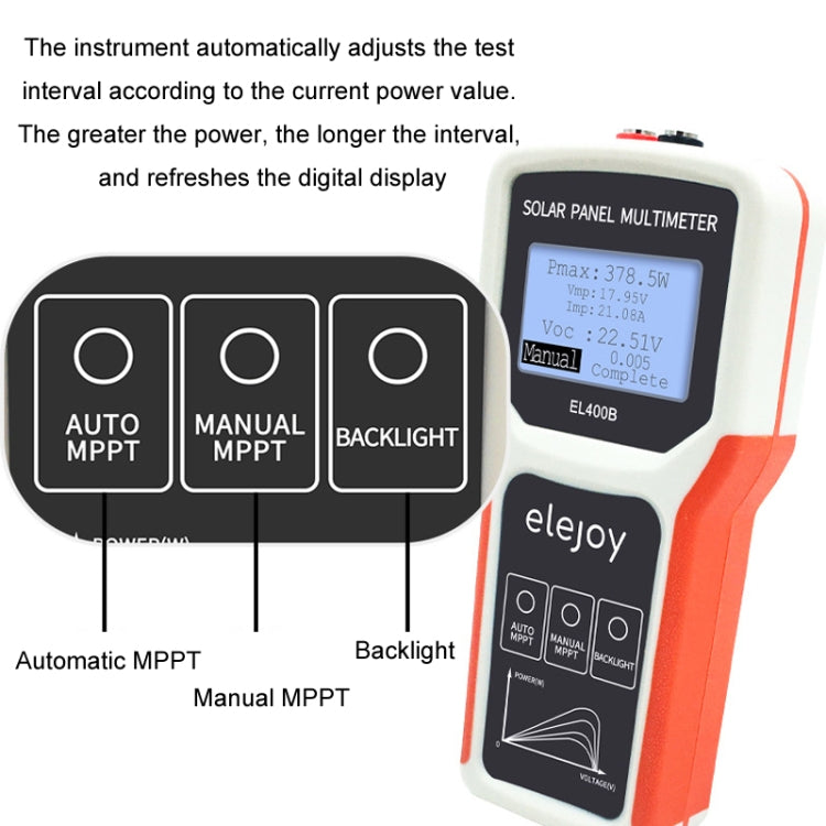 elejoy 400W MPPT Solar Photovoltaic Panel Multimeter - EL400B