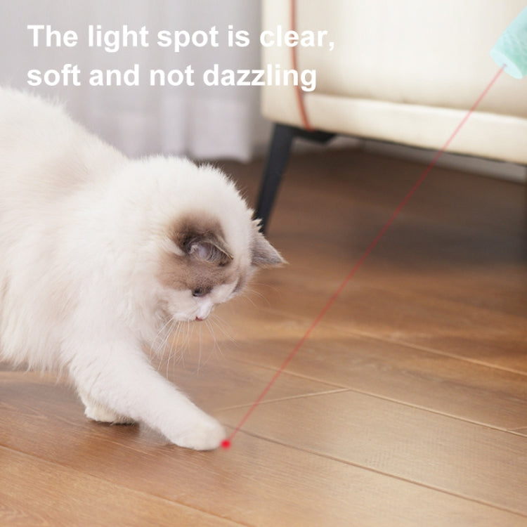 Fishing Pole Laser Cat Wand Stick Toy Three-stage Telescopic Infrared Interactive Toy with Replaceable Head