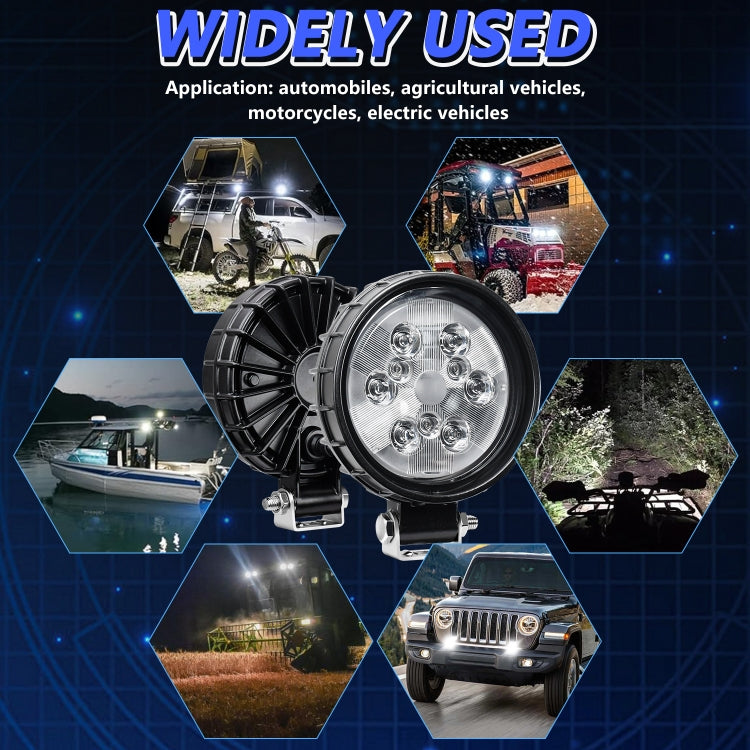 12W 9-30V Car Mixed Light Work Light With Wire Set