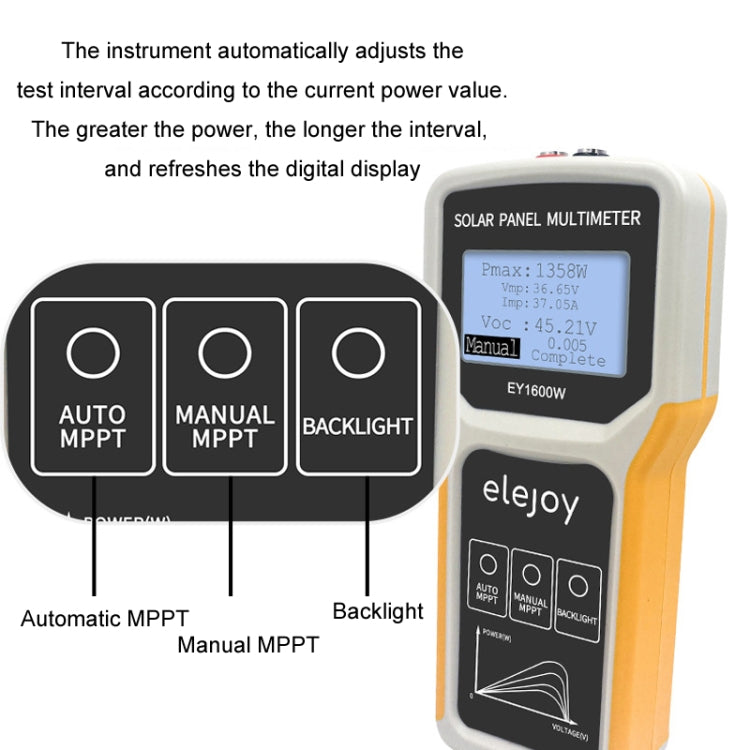 elejoy 1600W MPPT Solar Photovoltaic Panel Multimeter - EY1600W