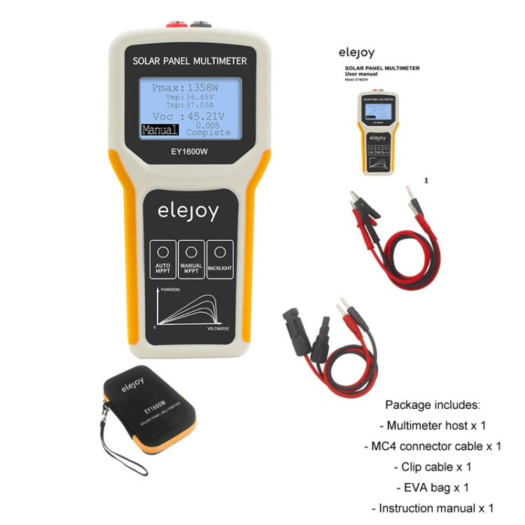 elejoy 1600W MPPT Solar Photovoltaic Panel Multimeter - EY1600W