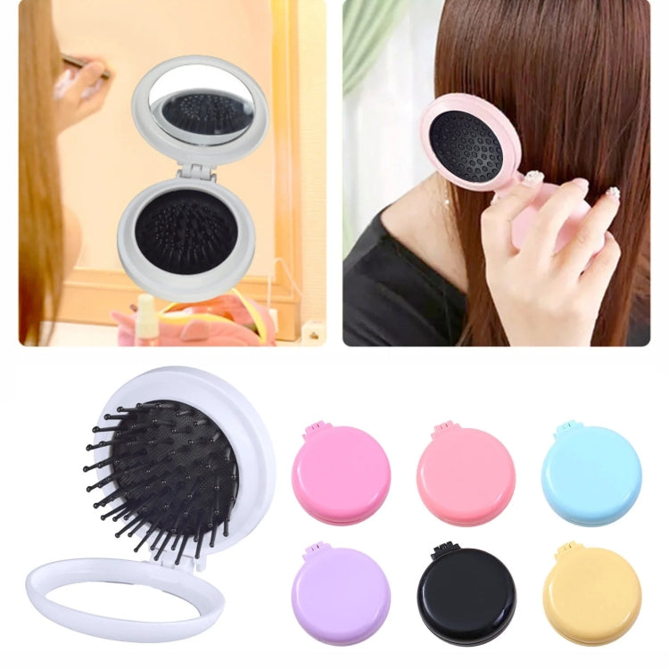 Folding Air Cushion Comb Portable 2 In 1 Comb wWith Mirror