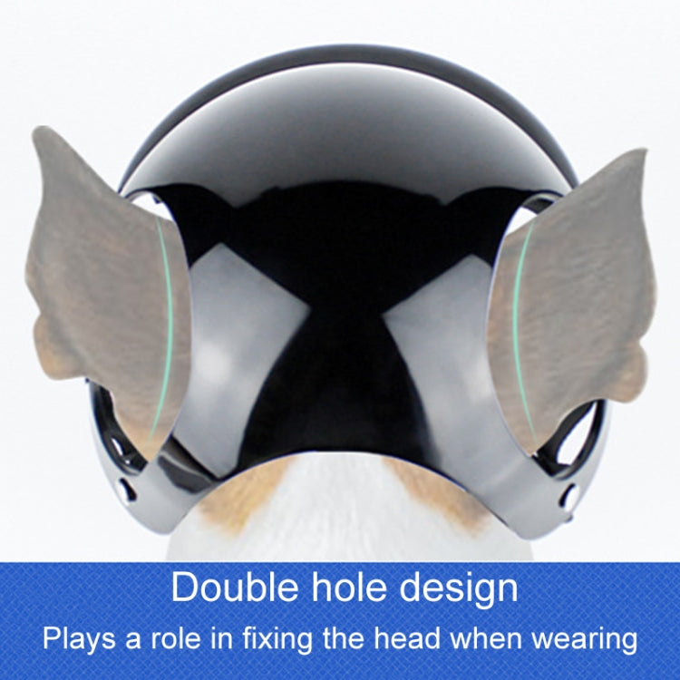 Pet Helmet Hat Dog And Cats Accessories, Size: S - Black