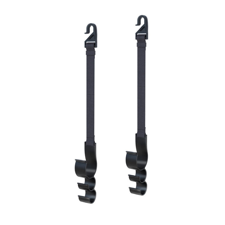 1pair Car Seat Back Umbrella Fixed Storage Hook, Style: Adjustable