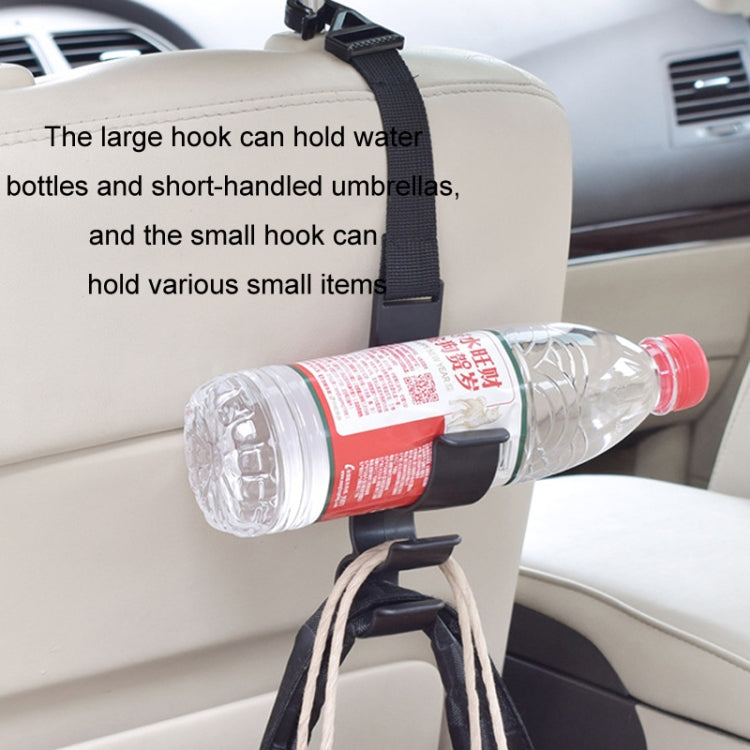 1pair Car Seat Back Umbrella Fixed Storage Hook, Style: Adjustable