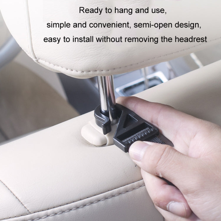 1pair Car Seat Back Umbrella Fixed Storage Hook, Style: Adjustable