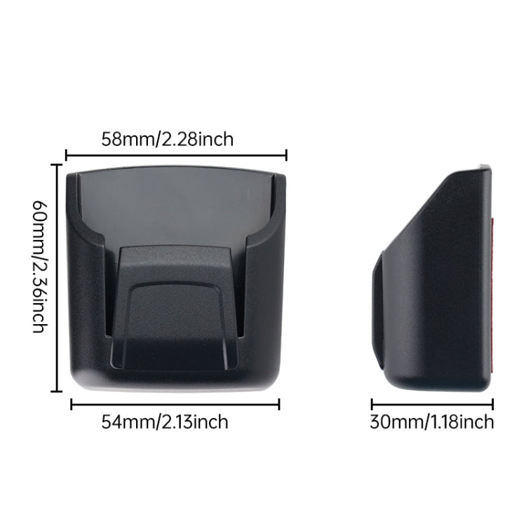 Car Dashboard Key Remote Control Storage Box - Black