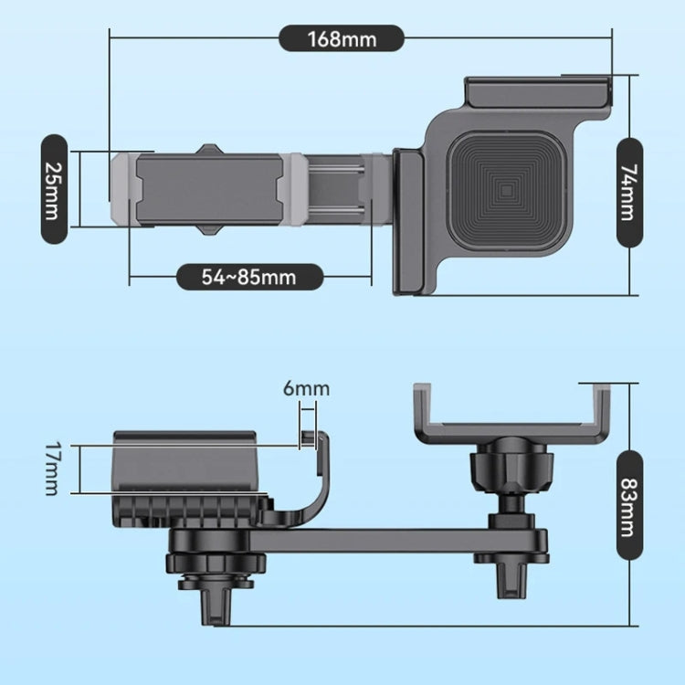 SHUNWEI Car Navigation Screen Floating Mobile Phone Holder, Style: Magnetic Type