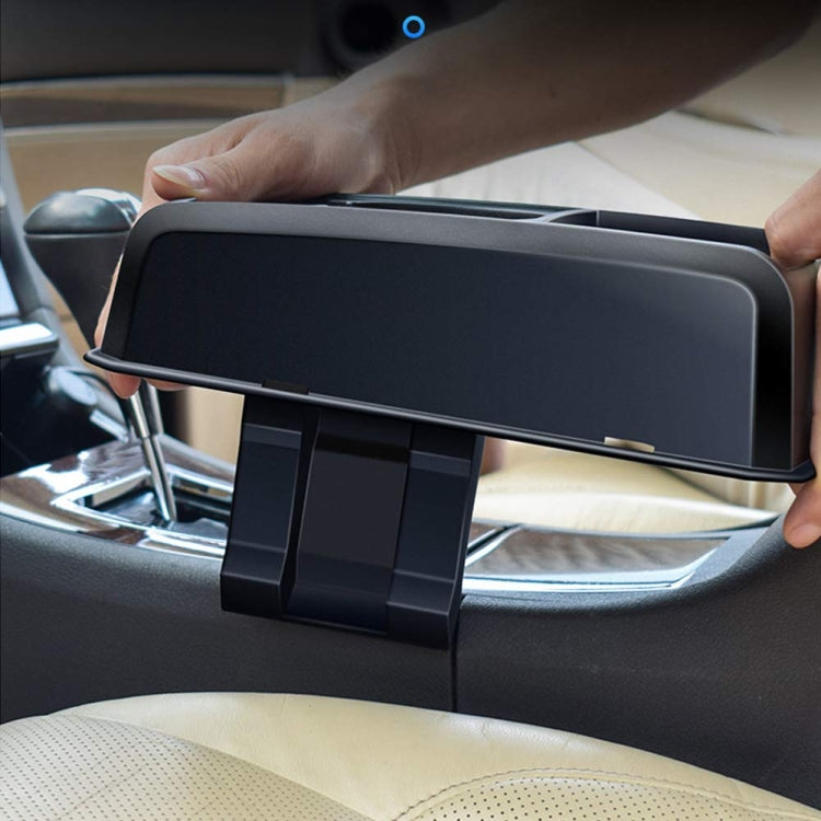 Car Seat Gap Armrest Cup Holder Storage Box - Black