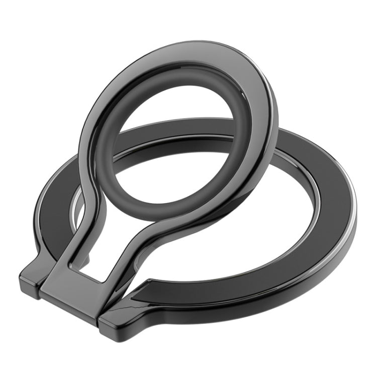 Magnetic Mobile Phone Holder Zinc Alloy Phone Finger Ring Bracket With Silicone Ring Guard
