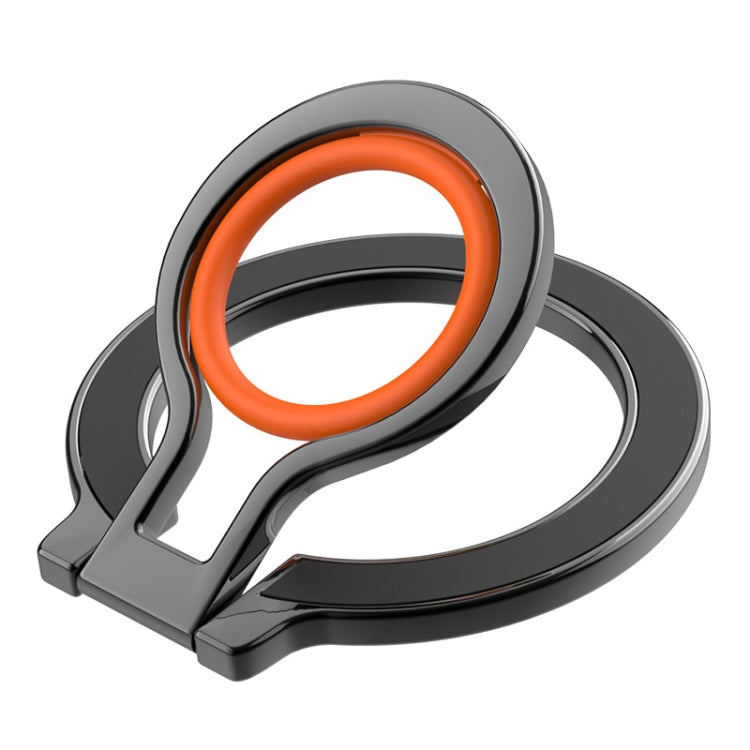 Magnetic Mobile Phone Holder Zinc Alloy Phone Finger Ring Bracket With Silicone Ring Guard