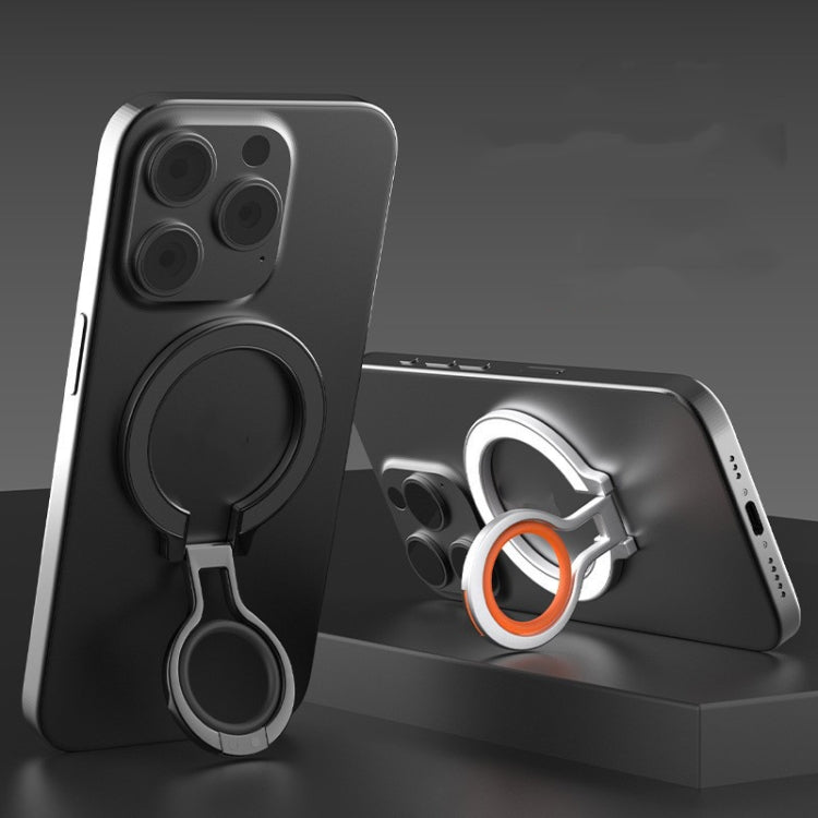 Magnetic Mobile Phone Holder Zinc Alloy Phone Finger Ring Bracket With Silicone Ring Guard