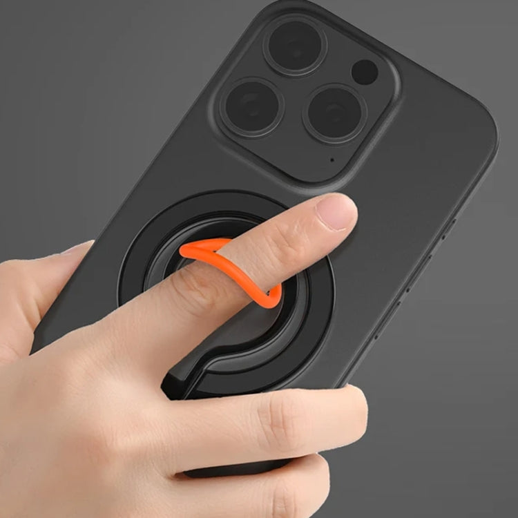 Magnetic Mobile Phone Holder Zinc Alloy Phone Finger Ring Bracket With Silicone Ring Guard