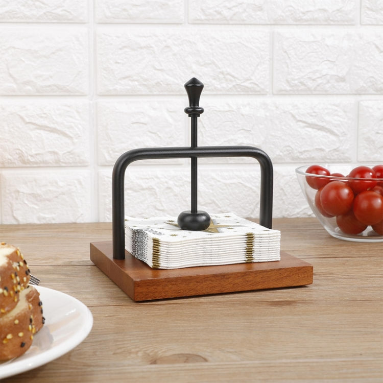 Vertical Paper Towel Holder Wooden Restaurant Table Napkin Holder